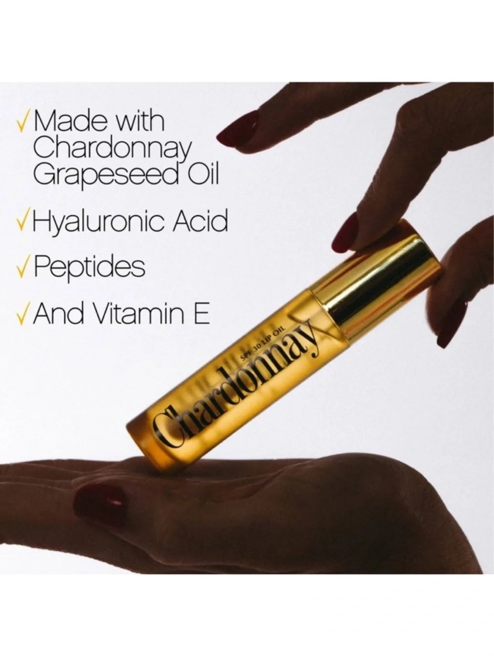 Vacation Chardonnay Lip Oil Bundle Set of 2 SPF 30 Sunscreen Gloss NEW NIB NWT